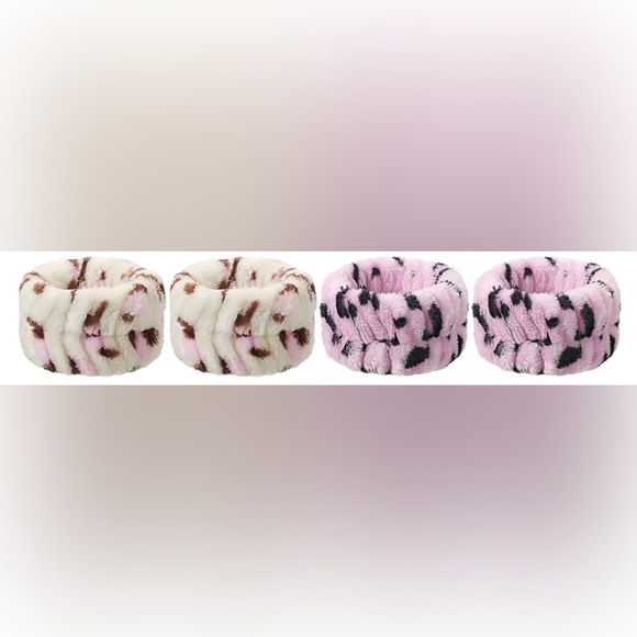 Leopard Print Spa Wristbands 8pc. New! Leopard - Picture 3 of 9